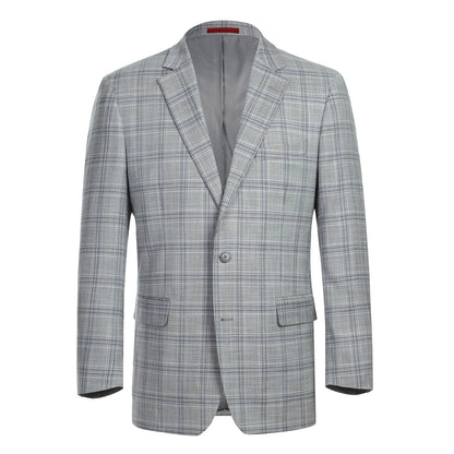 293-23 Men's Classic Fit Checked Suits - Image 2