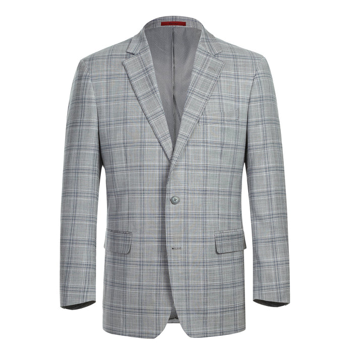 293-23 Men's Classic Fit Checked Suits - Image 2