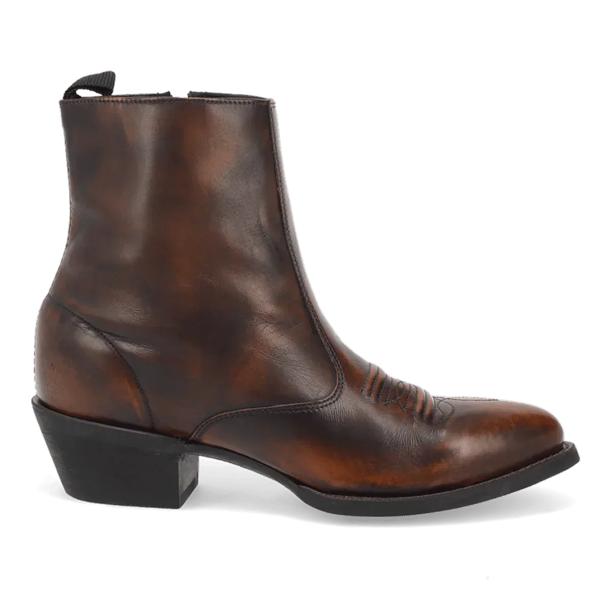 Laredo Men's Fletcher Leather Round Toe Boots with Zipper - Image 2