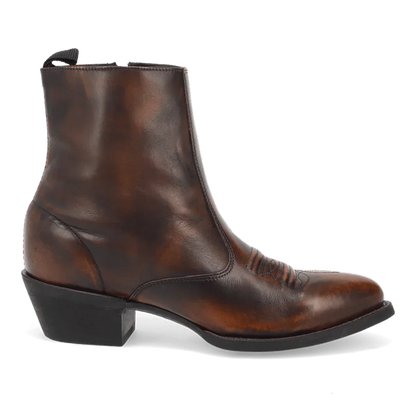 Laredo Men's Fletcher Leather Round Toe Boots with Zipper - Image 2