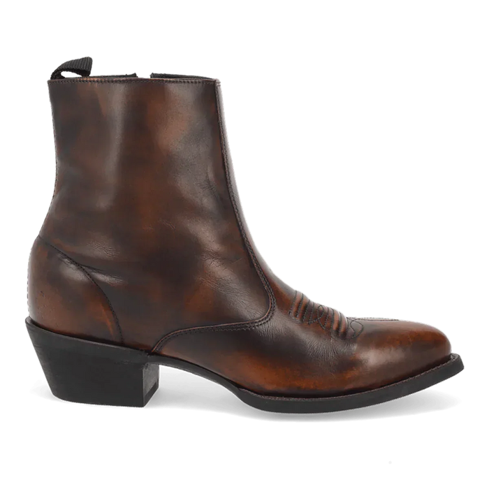 Laredo Men's Fletcher Leather Round Toe Boots with Zipper - Image 2