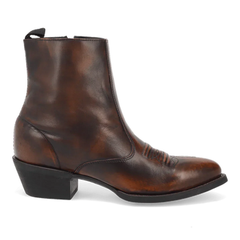 Laredo Men's Fletcher Leather Round Toe Boots with Zipper - Image 2