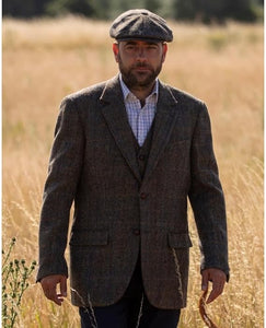 Walker and Hawkes Harris Tweed Blakemore Blazer for Men - Hand-Woven Wool Tweed Jacket with Polyester Lining, Regular Fit