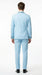 Sky Blue Prom Tuxedo - Perfect Wedding Suit Vested Rhinestone sequin Lapelled