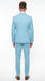 Men’s Turquoise Light blue Suit, Vested Formal Dress Suit for Weddings, Prom, Summer Parties, and Special Occasions in Aqua Blue Color By Rossiman