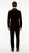 Men’s Dark Brown Velvet Blazer and Pants 2 Piece Suit, Double Breasted Formal Dinner Suit for Weddings, Prom