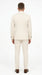 Men’s Cream Off White Pinstripe Linen Pinstripe 2 Piece Double Breasted Suit, Summer Wedding Ivory Color By Vitali