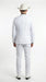 Men’s White Western Cowboy 3 Piece Tuxedo Suit, Formal Wedding Prom Groom Suit Set