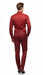 Men’s Red Satin Dress Shirt – Luxury Long Sleeve Formal Shirt for Parties, Weddings, and Business Wear