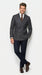 Men’s Charcoal Double Breasted Blazer, Formal Wedding Business Casual Sport Coat Jacket Wool Fabric