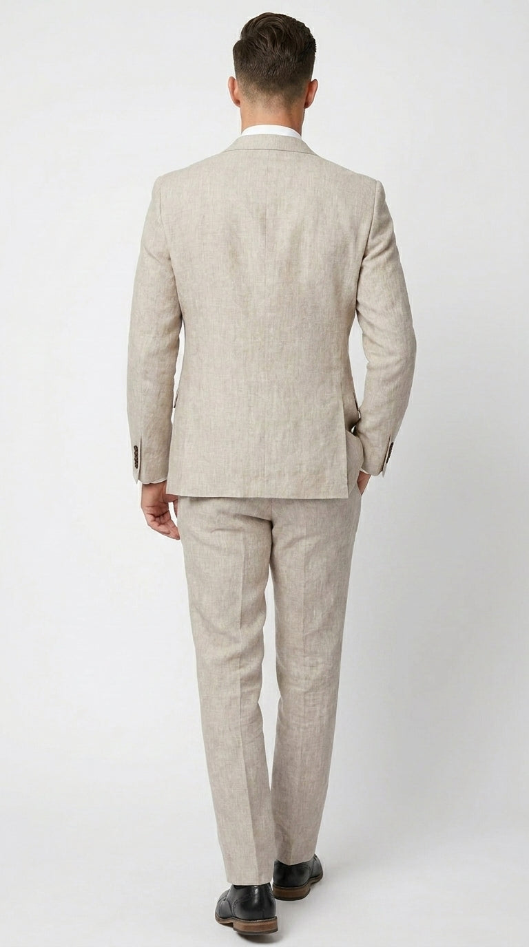 Big and Tall Men’s Gray Suit Separates with 2 Button Jacket and Matching Pants, Formal Dress Suit