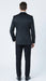 Men’s Black Textured Paisley floral Tuxedo Suit – Premium Slim Fit Formal Wedding, Prom, with Bowtie