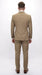 Men’s Statement Brand Caramel Khaki Double Breasted Wool Suit, Designer Formal Business Suit Set Wool Suit in Camel Color