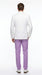 Men’s White and Lavender Tuxedo Wedding Suit with Dinner Jacket, Vest, Pants and Bow Tie