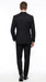 Men’s Black Uniform Tuxedo – One-Button Satin Lapel Formal Suit for Weddings, Prom and Events