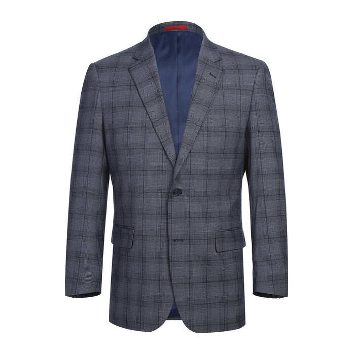 293-30 Men's Classic Fit Checked Suits - Image 2