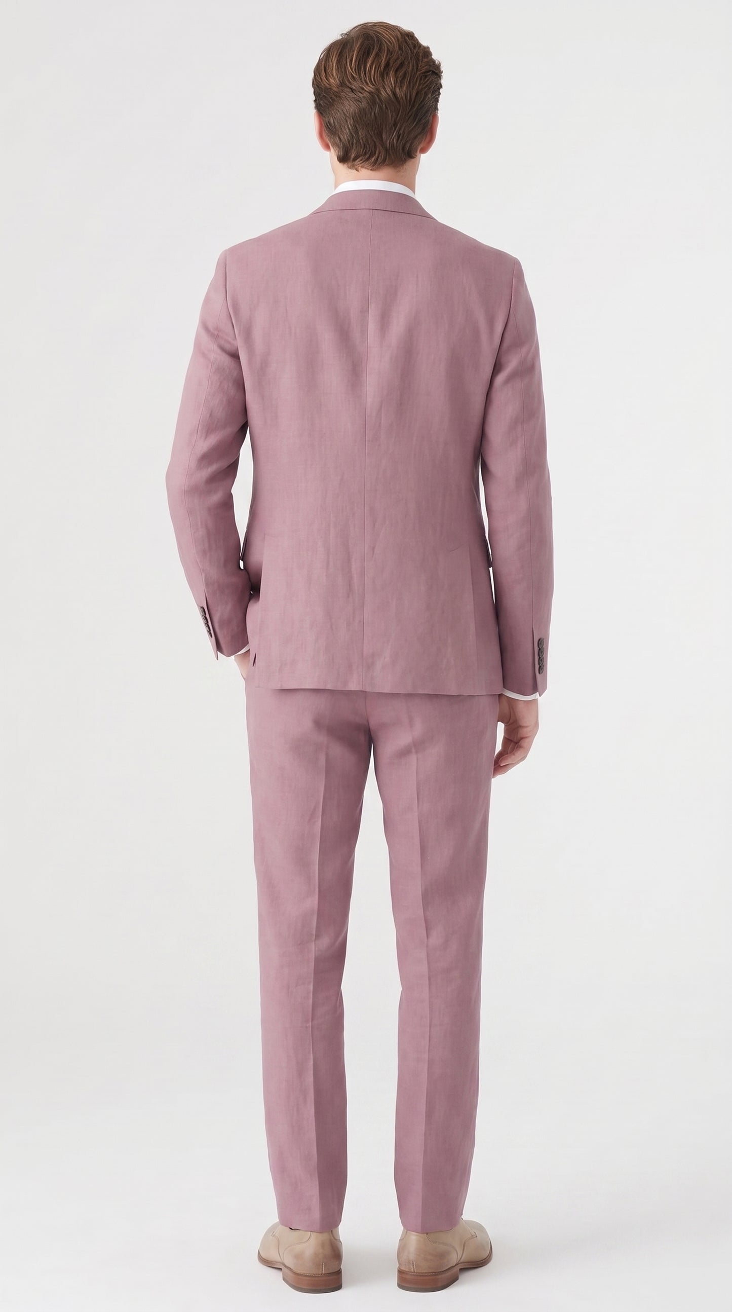 Men’s Mauve 2-Piece Suit – Two-Button Wedding, Prom and Business Suit  Modern Fit