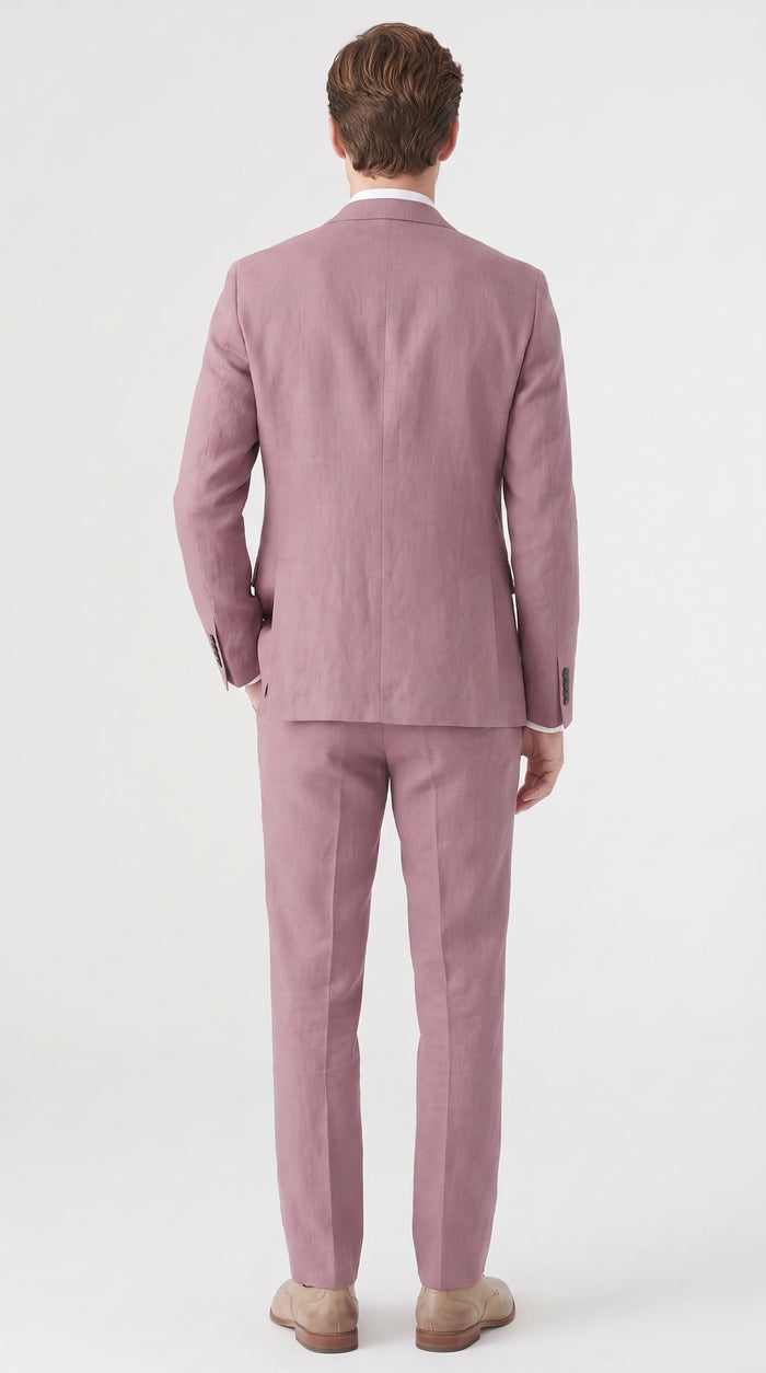 Men’s Mauve 2-Piece Suit – Two-Button Wedding, Prom and Business Suit  Modern Fit