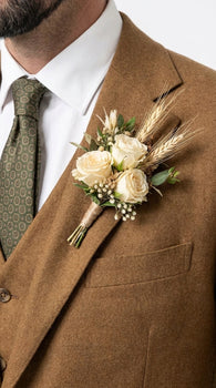 Men’s Tan Groom Outfit Country Wedding 3 Piece Suit Khaki Camel Color Modern Fit