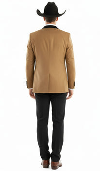 Light Brown Tuxedo For Wedding - Coffee Mocha Color With Vest and Pants - Image 5