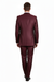Men’s Burgundy 3-Piece Suit – Burgundy Three Buttons Vested Suit - Pleated Pants Classic Fit Athletic Cut