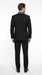 Men’s Black 1 Button Blazer with Shawl Lapel and White Trim, Formal Dinner Jacket Sport Coat
