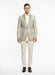Men’s Champaign Silver and Cream Embroidered Luxury Blazer – Floral Pattern Wedding & Party Dinner Jacket in Light Tan Color