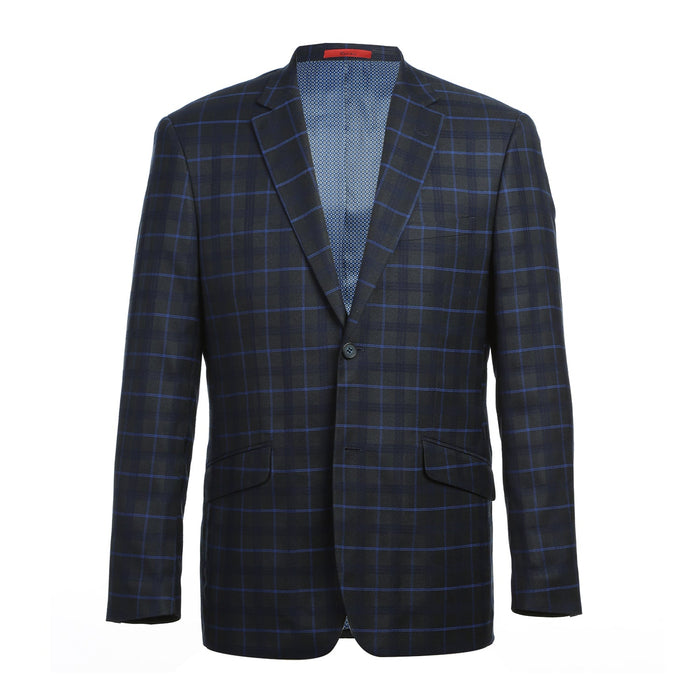 293-27 Men's Classic Fit Checked Suits - Image 2
