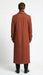 Men’s Full-Length Cognac Overcoat – Premium Wool-Blend Long Dress Coat for Winter and Formal Wear in Rust Brick Color