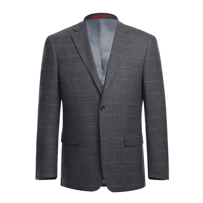 293-31 Men's Slim Fit Checked Suits - Image 2