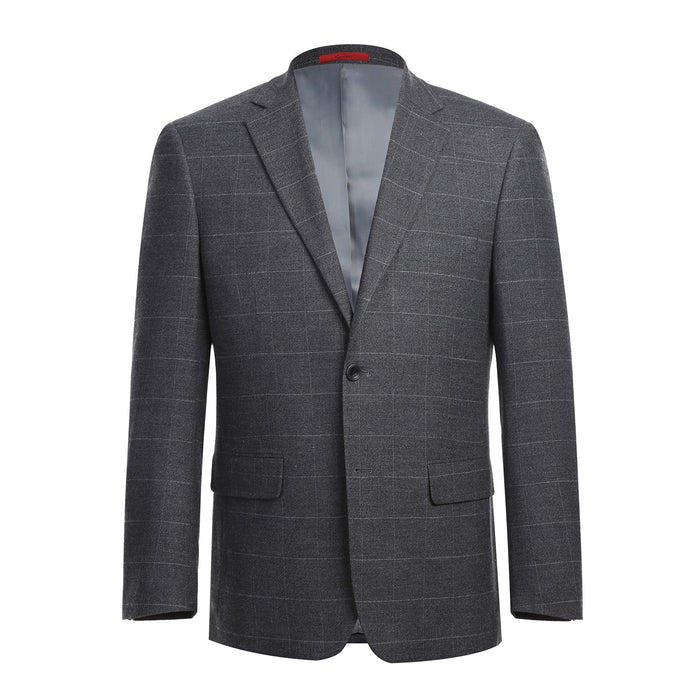 293-31 Men's Slim Fit Checked Suits - Image 2