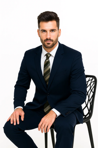 2 Button Dark Navy Blue Suit