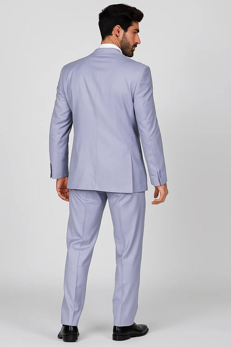 2 Button Men's Lilac Suit