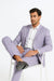 2 Button Men's Lilac Suit