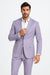 2 Button Men's Lilac Suit