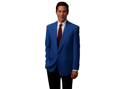 Single Breasted 2 Button Solid Royal Cheap Priced Unique Fashion Designer Men's Dress blazers Sale
