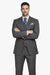 2 Buttons With Vest 3 Pieces Medium Grey PinStripes