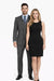 2 Buttons With Vest 3 Pieces Medium Grey PinStripes