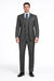 2 Buttons With Vest 3 Pieces Medium Grey PinStripes