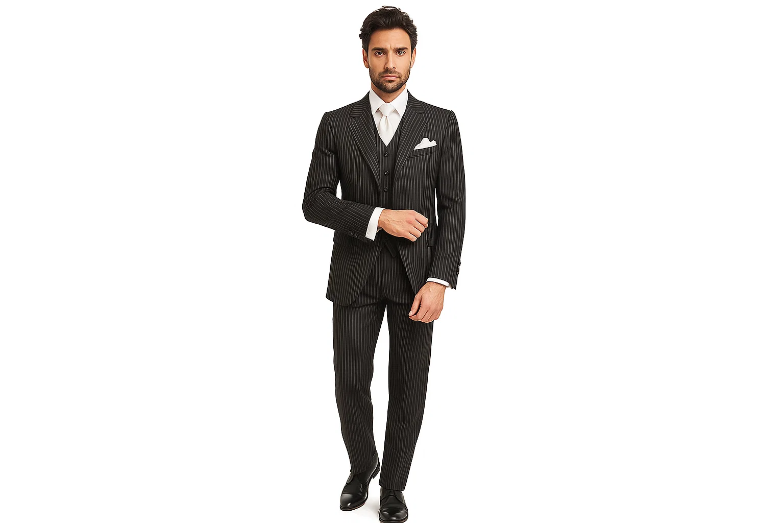 Available In 2 Or 3 Buttons Style Regular Classic Cut Vested Side Vent 5 Colors Men'S Cheap Priced Business Suits Clearance Sale - Image 2