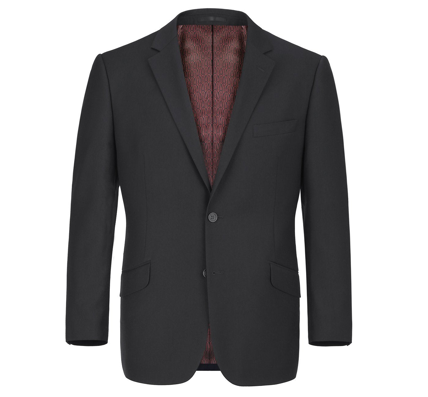 Renoi Designer Suit 2110-1 Men's Slim Fit Solid Stretch 2-Piece Suit