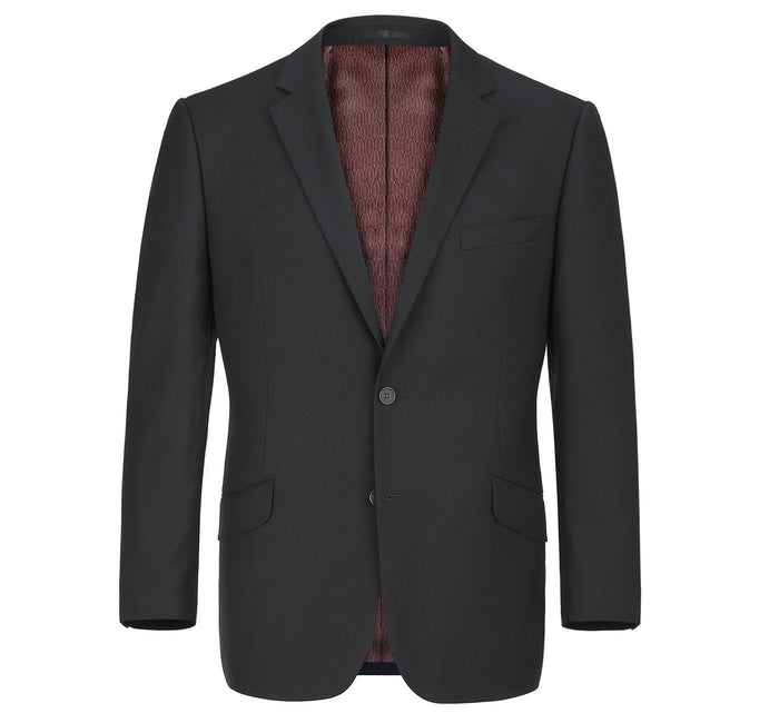 Renoi Designer Suit 2110-1 Men's Slim Fit Solid Stretch 2-Piece Suit
