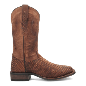 Dan Post Men's KA Python Print Leather Square Toe Boots - Brown - Image 2