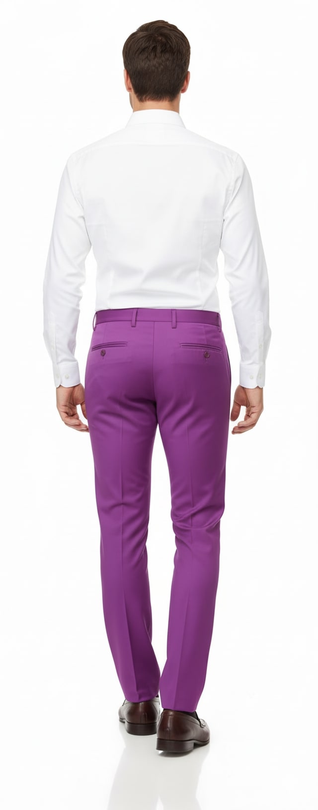 Mens Slim Fit Light Purple Dress Pants – Modern Formal Trousers for Business, Weddings and Parties