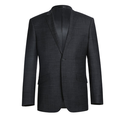 558-2 Men's Two Piece Slim Fit Wool Blend Suit - Image 2
