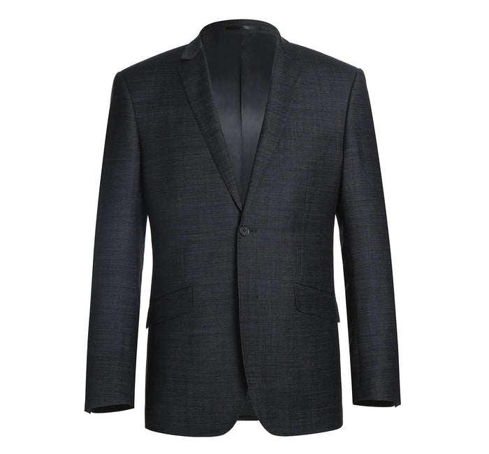 558-2 Men's Two Piece Slim Fit Wool Blend Suit - Image 2