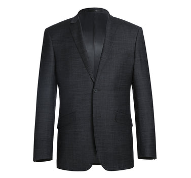 558-2 Men's Two Piece Slim Fit Wool Blend Suit - Image 2