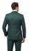 Mens Hunter Green Wedding Tuxedo Suit – Paisley Pattern Three Piece Formal Suit Set with Shawl Lapel for Groom, Prom in Emerald green