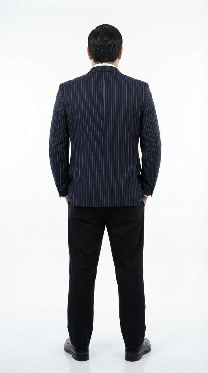 Men’s Black Pinstripe Blazer Gomez Addams Inspired Jacket – Vintage Double Breasted Formal Blazer, Classic Party Costume Wear, Elegant Evening