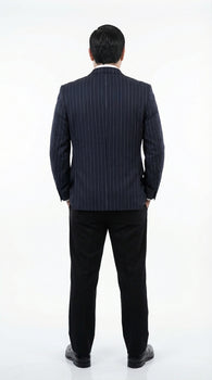 Men’s Black Pinstripe Blazer Gomez Addams Inspired Jacket – Vintage Double Breasted Formal Blazer, Classic Party Costume Wear, Elegant Evening